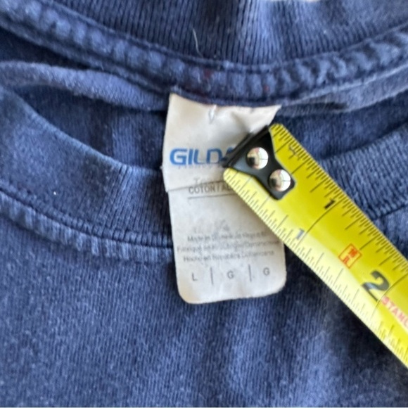 NOT TODAY Game of Thrones Navy Blue Shirt Unisex Large Gildan GOT T-Shirt Tee - Picture 4 of 11